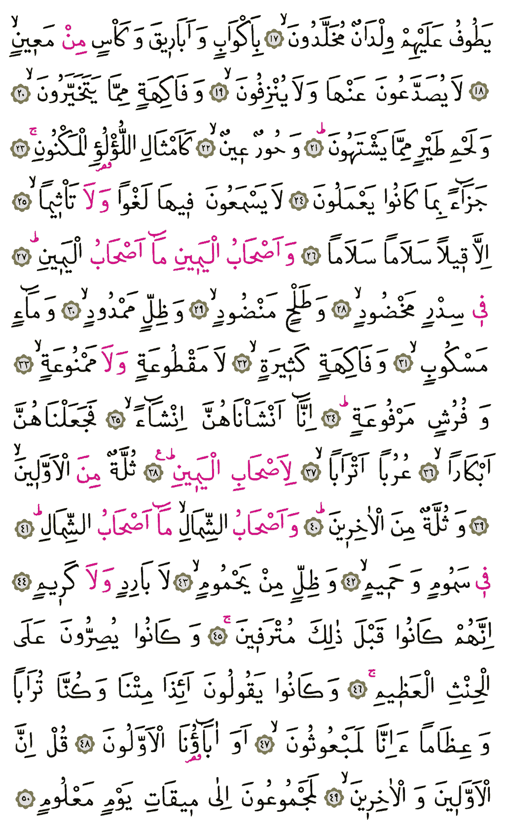 Vakıa Suresi 2. Sayfa